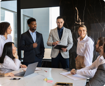 People taking part in Business event