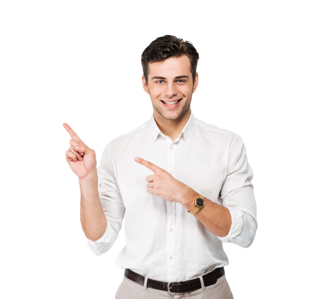 A man explaining technologies