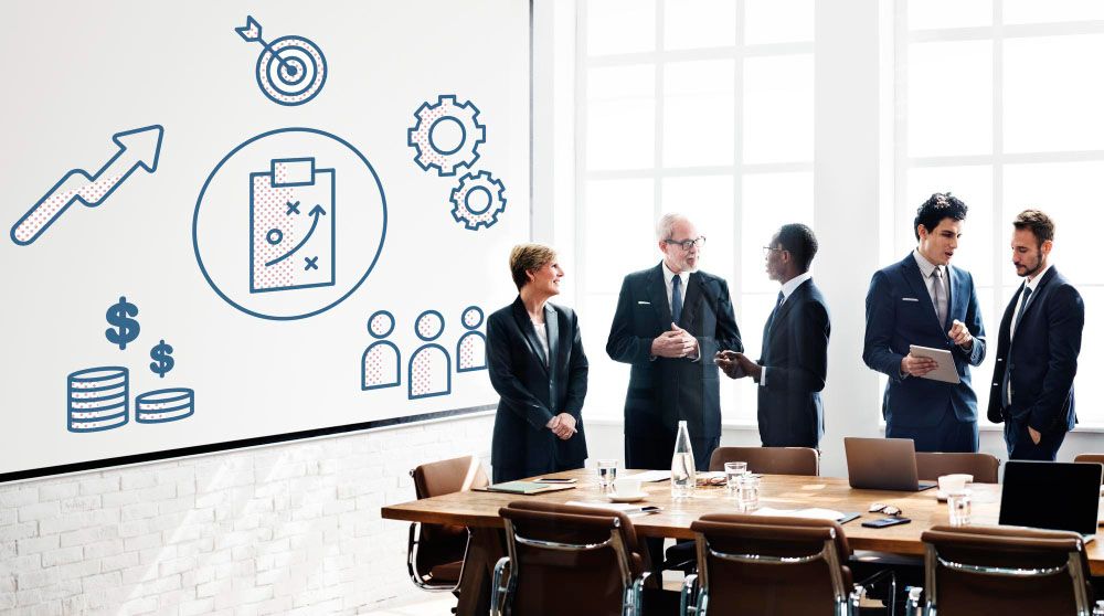 Business people discussing brainstorming ideas