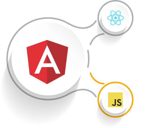 Angular, React, and JS technologies
