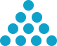 Blue colored triangular dots representing sazinga logo
